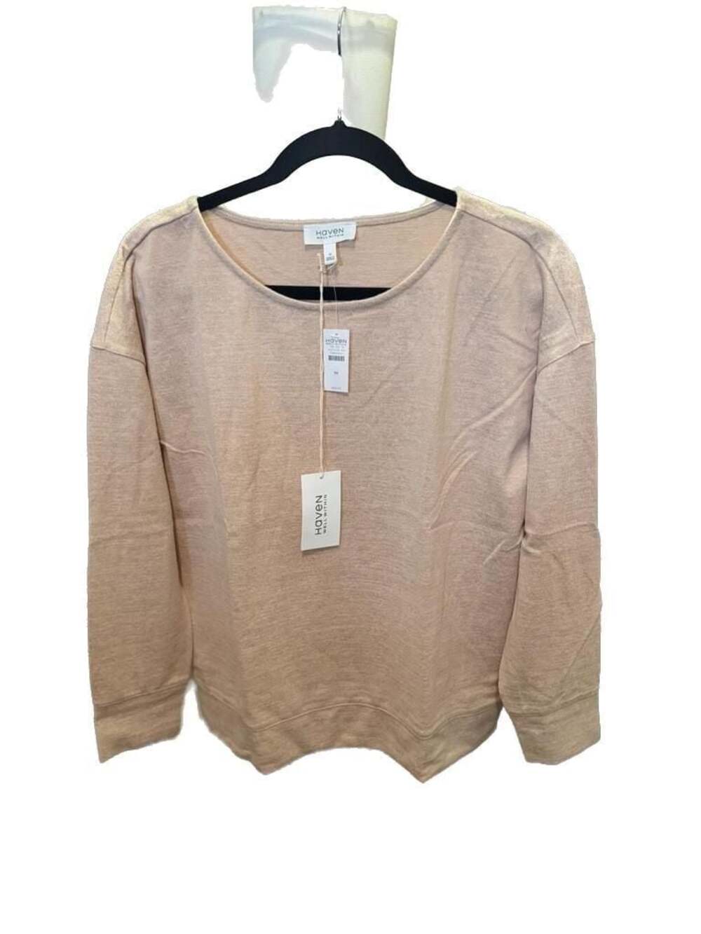 Haven Well Within Long Sleeve Crewneck Heathered Knit Sweater